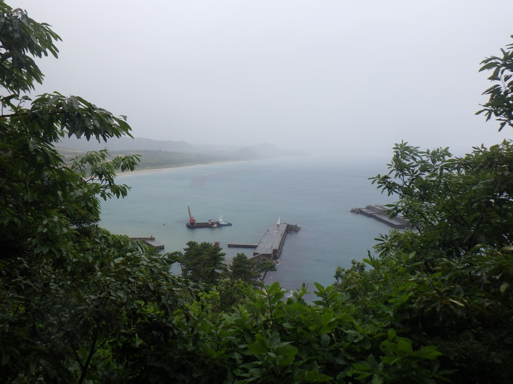 休憩所の西方に鳥取砂丘が望めます