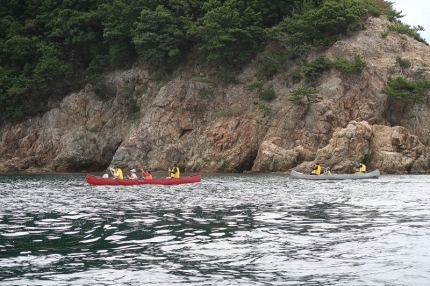 【カヌーにも乗って瀬戸内海を満喫】