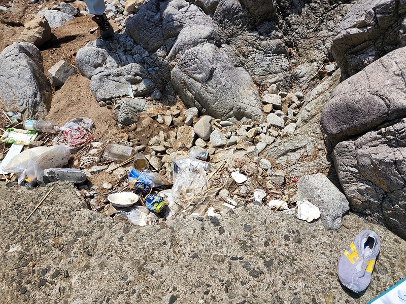 放置されたゴミ