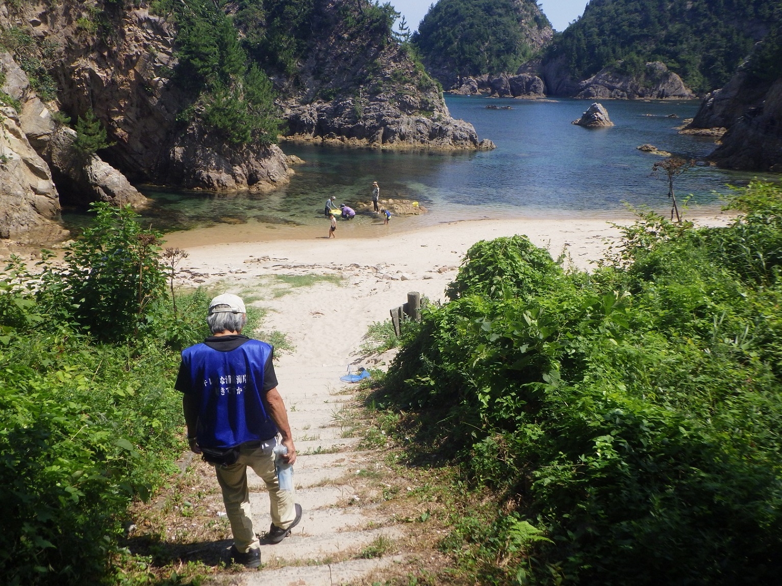 小鴨ヶ磯#パトロール中のスタッフ