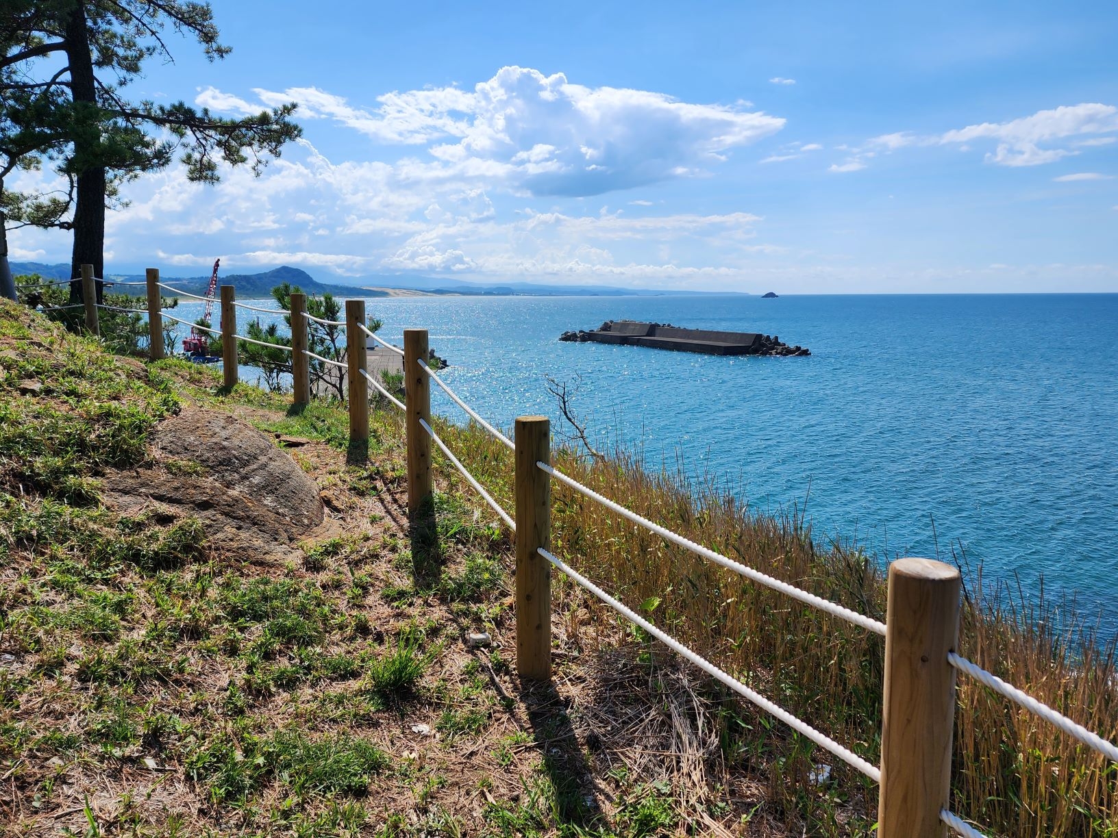 恵比須浜展望所跡より鳥取砂丘を望む