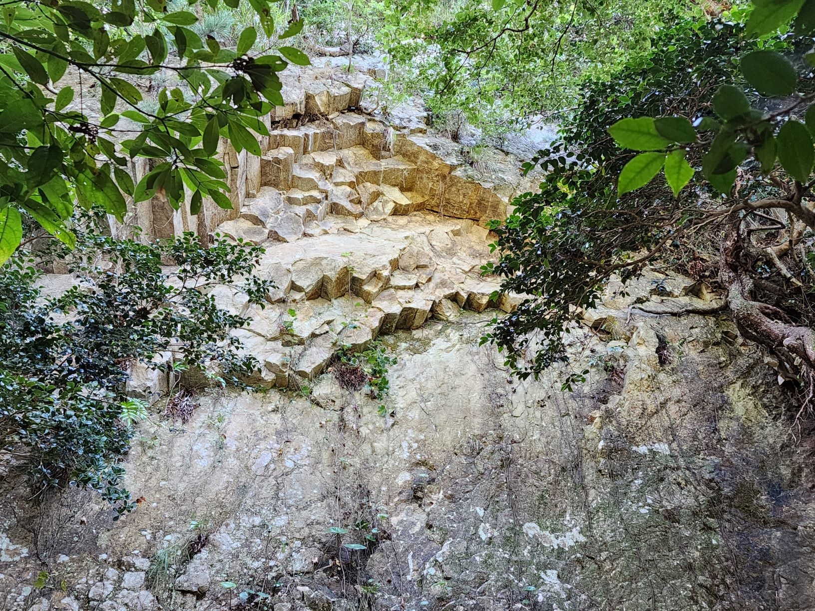 椿谷の柱状節理