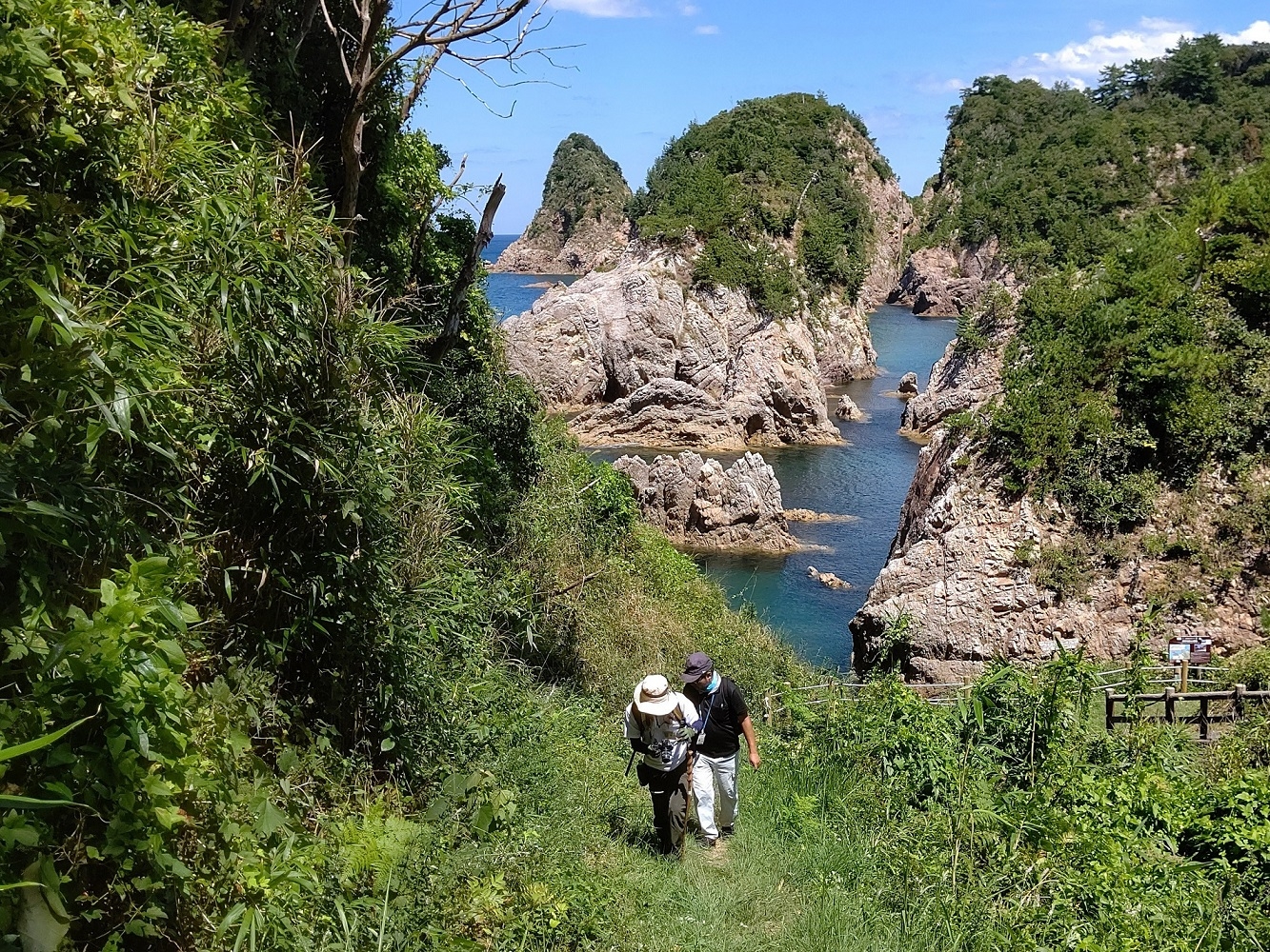 断層に沿った谷地形