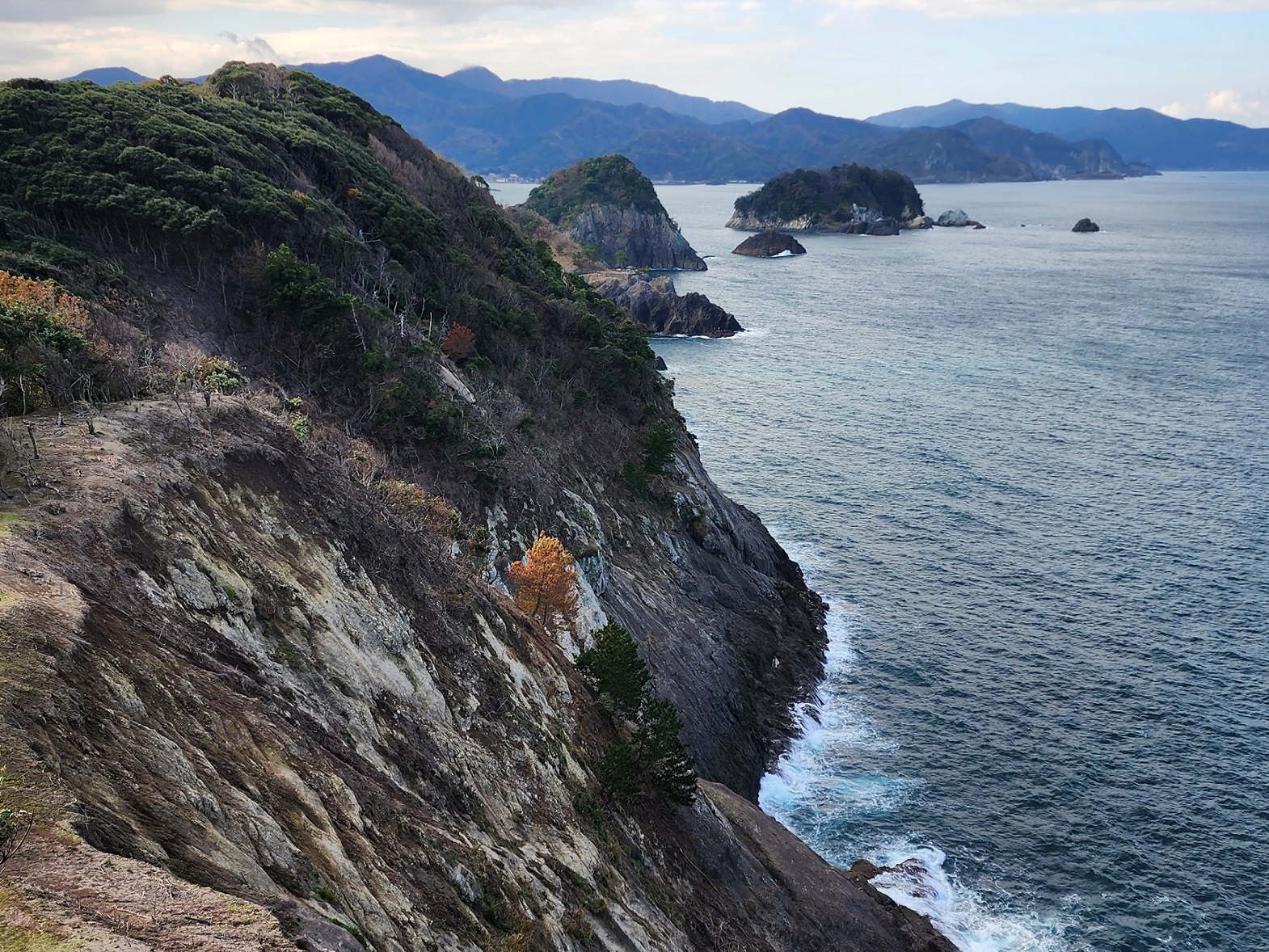大引き鼻展望台を望む
