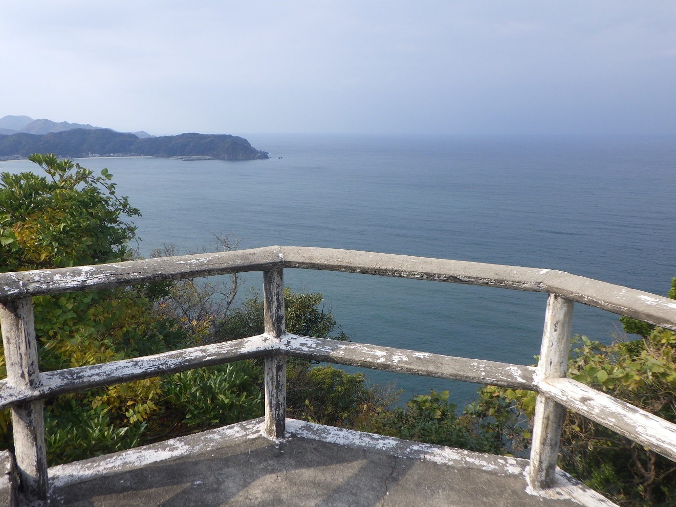 陸上岬展望台からの眺望