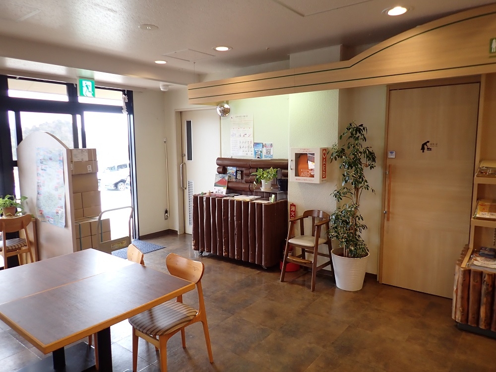 スタンプ台設置の様子