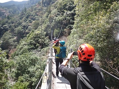 吊り橋が11カ所もある