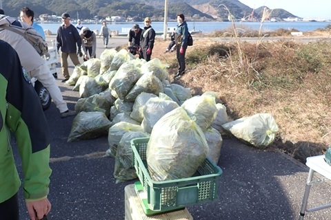 総重量を計算している様子