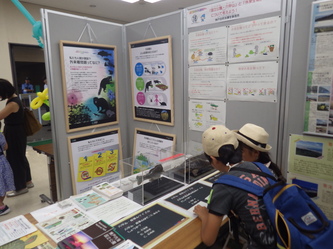 六甲山・摩耶山クイズに挑戦する子ども達（2018年8月2日撮影）