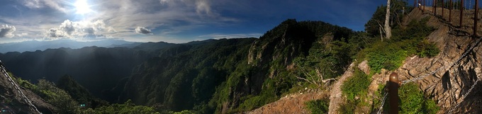 夏の晴れた日の大蛇嵓
