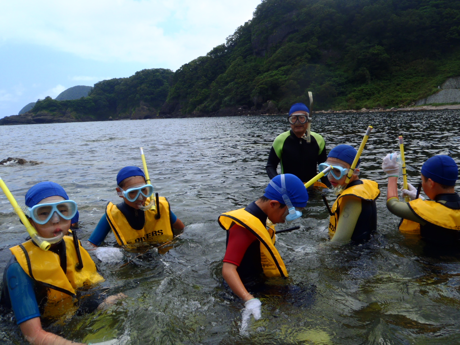 スノーケル教室補助
